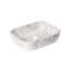 Lavabo de salle de bain 19 po en céramique avec motif en marbre blanc, sans armoire, gris pierre, fabrication, teinture - propriété, simple à gérer, profondeur 19,22 po, largeur 15,45 po, hauteur 5,37 po, grande durabilité,