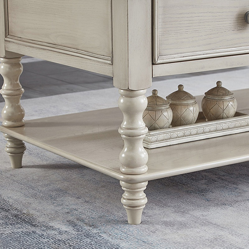 Exquisite American-style coffee table, 20.08" H x 39.37" L x 25.98" W
