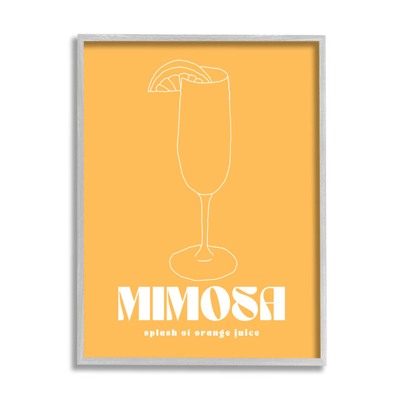 Mimosa Splash of JO encadré par House of Lulu, Estampe numérique Farmhouse, H 14 po x l 11 po x P 1,5 po