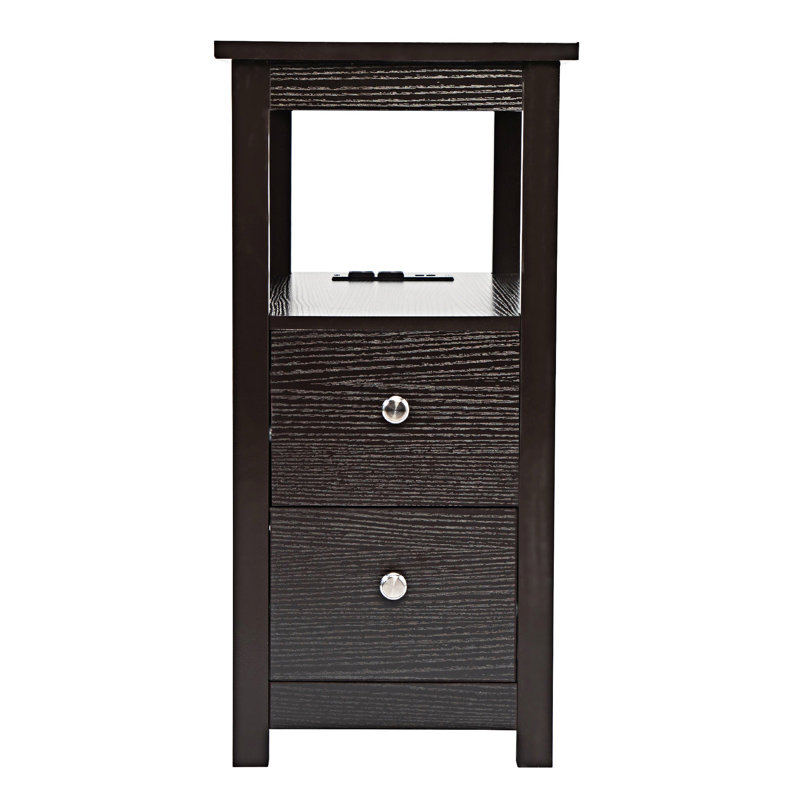 Table de bout transitionnelle avec table de chargement USB