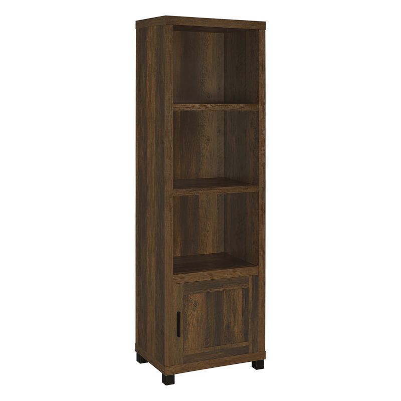 Keron Storage Bookcase, Dark Pine