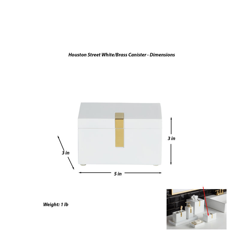 Contenant de rangement pour salle de bain Houston Street
