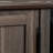 Credenza With Adjustable Shelves, Brown Finish