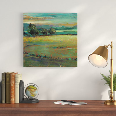 «Mute Forest Square II», reproduction de peinture acrylique