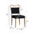Mid-Century Velvet Dining Chair Set with Wood-Grain Metal Frame-513830237-513830239