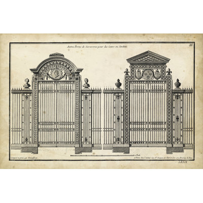Neufforge Gate II - Wrapped Canvas Print