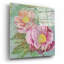  «Peony Garden 1» par Art Licensing Studio, art mural en verre acrylique, 12 po x 12 po