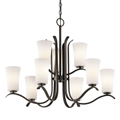 Armida 9 - Light Dimmable Tiered Chandelier