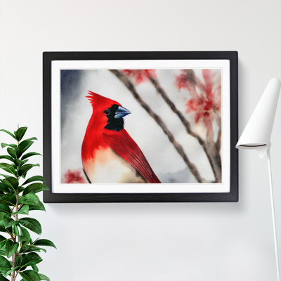 Watercolour Cardinal Bird Vol.3 - Single Picture Frame Painting