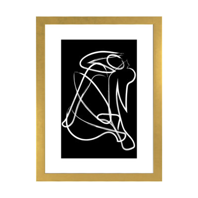 Matisse décolorée noire brossée par Mambo Art Studio - impression