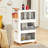Extra Large Functional Plastic Storage Bins with Wheels-486029369