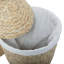 Seagrass Handmade Decorative and Functional Storage Basket with Liner and Matching Tops-1459274901