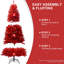 Arbre de Noël 7 pi - Arbre en PVC pur avec 1066 pointes, branches articulées pour une installation facile, support en métal stable, décoration audacieuse des Fêtes-1636644975