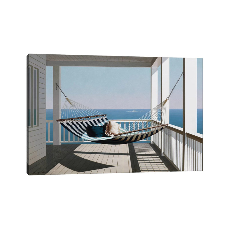 Hammock & Pillows by Zhen-Huan Lu - Wrapped Canvas Print, 20.32 cm H x 30.48 cm W