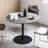 Black Round Sintered Stone Dining table