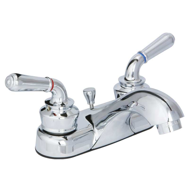 Cypress 2-handle Bathroom Faucet with Drain Assembly, Chrome