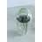 NIFAO Glass Jellyfish Paperweight Clear Black Ocean Art Decor 4" x 4" x 7"H