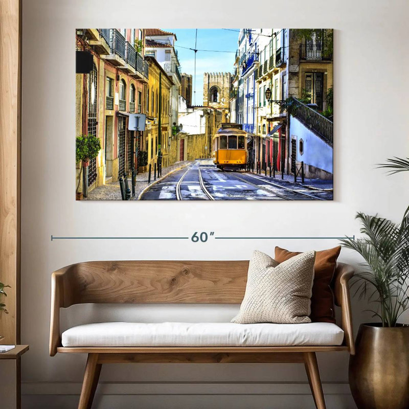 Rue Sireci à Lisbonne, H 34 po x l 51 po