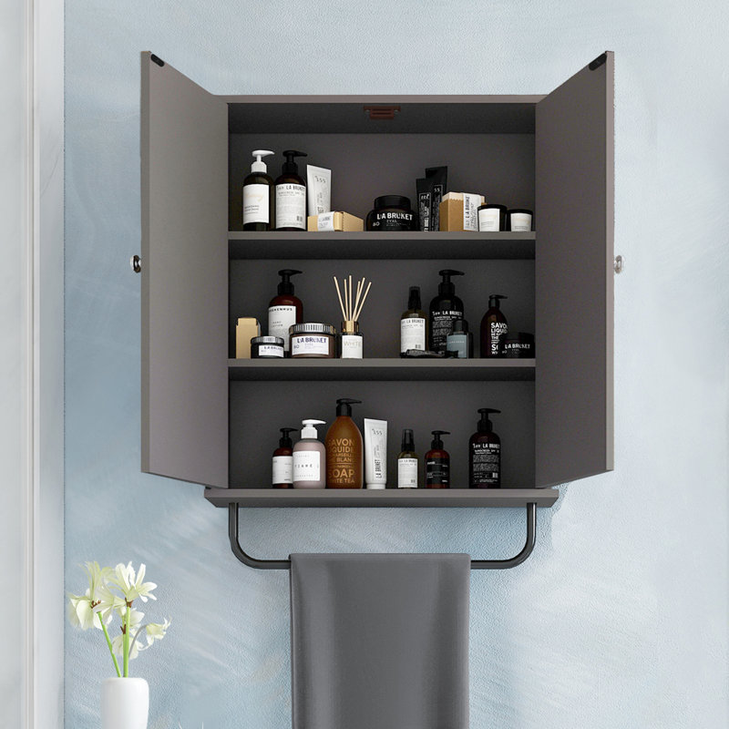 Mema Bathroom Cabinet, Gray