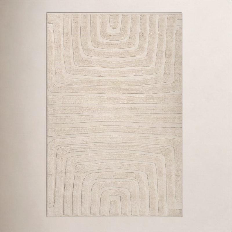 Ais Abstract Bohemian Rug, Rectangle 6' x 9'