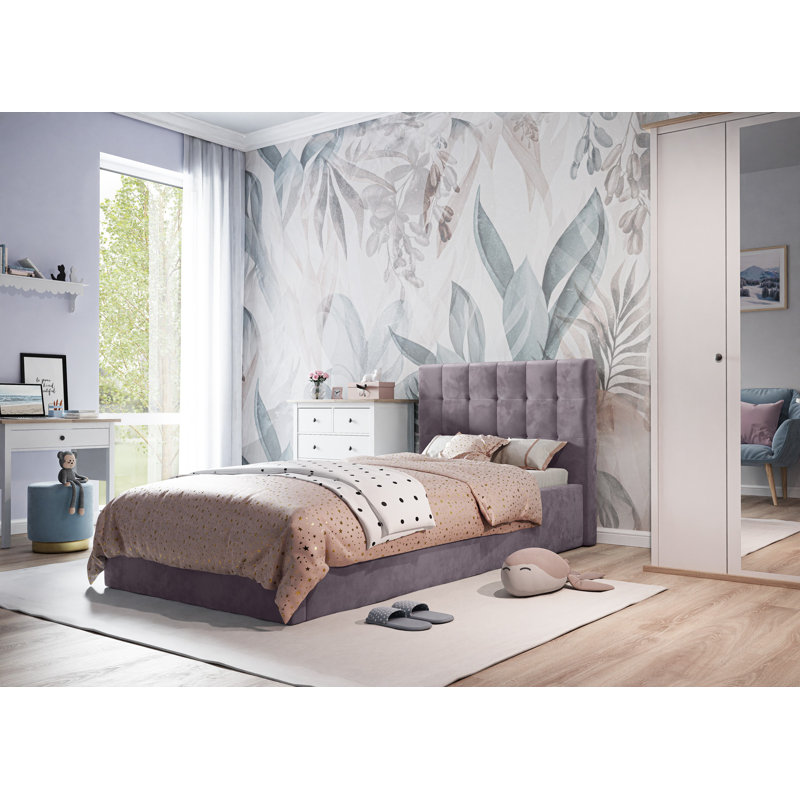 Lili Upholstered Bed, Purple