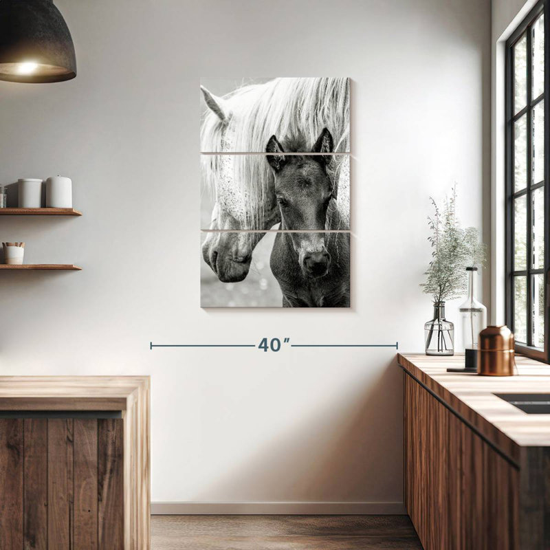 Brampt, le poulain et le cheval, H 38 po x l 24 po