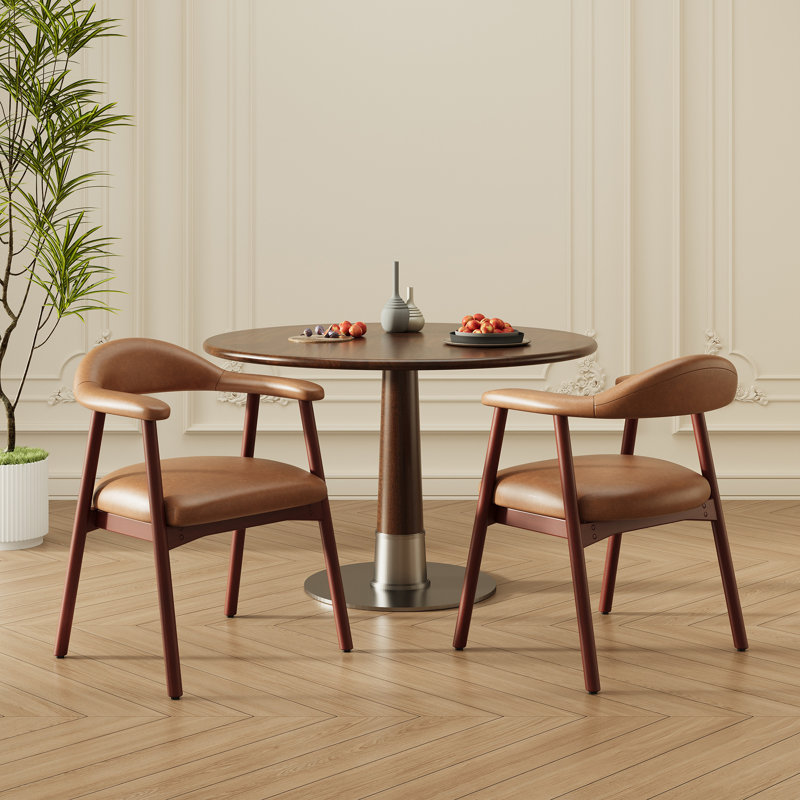 48cm H Upholstered Armchair, Brown