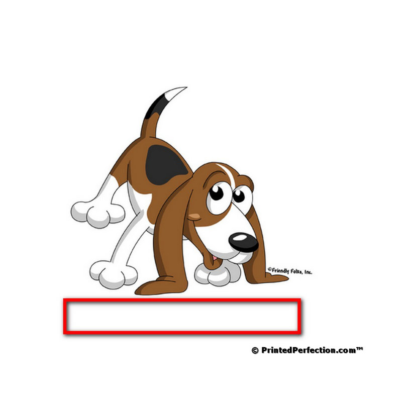 Porte-clés personnalisé en acrylique Beagle