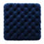 Surface moderne en velours bleu marine avec boutons capitonnés