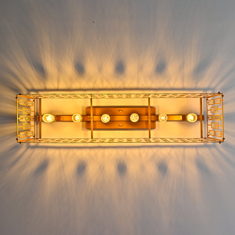 6 - Light 98.3cm Flush Mount, Gold