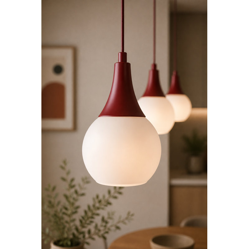 - Light Burgundy Pendant, 60, 3