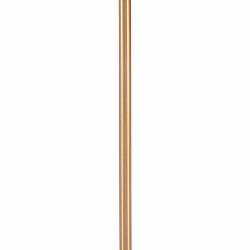 5-Light Drum Shade Chandelier, Gold, White