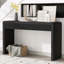 Console rustique avec 3 tiroirs cannelés en placage de frêne-129201499-129201494-129201502