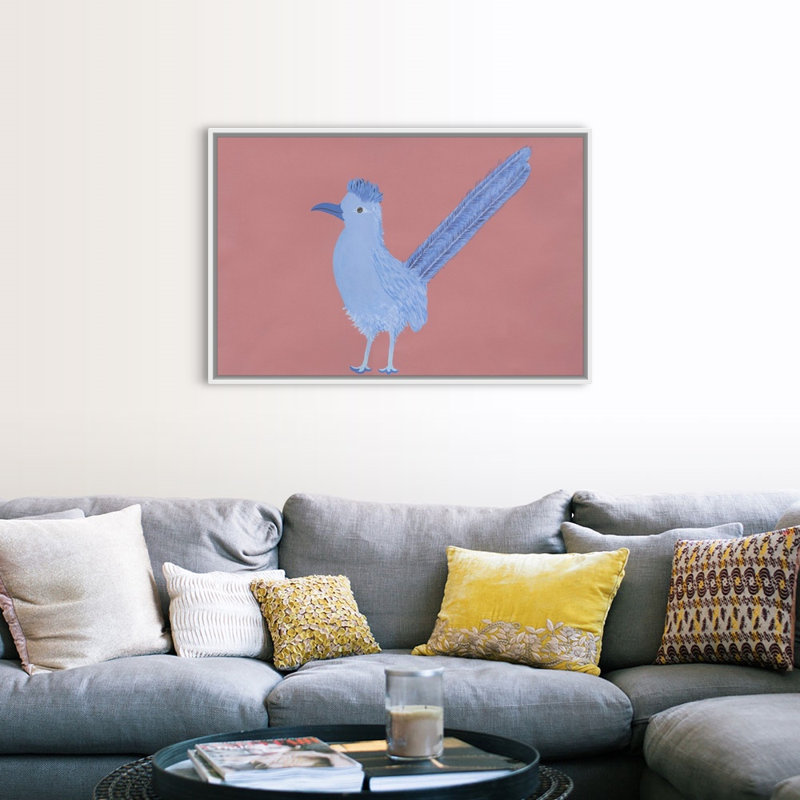 «Desert Party 3» par Jo Stearns - reproduction de photo, Cadre blanc, H 34 po x l 50 po x P 1,75 po