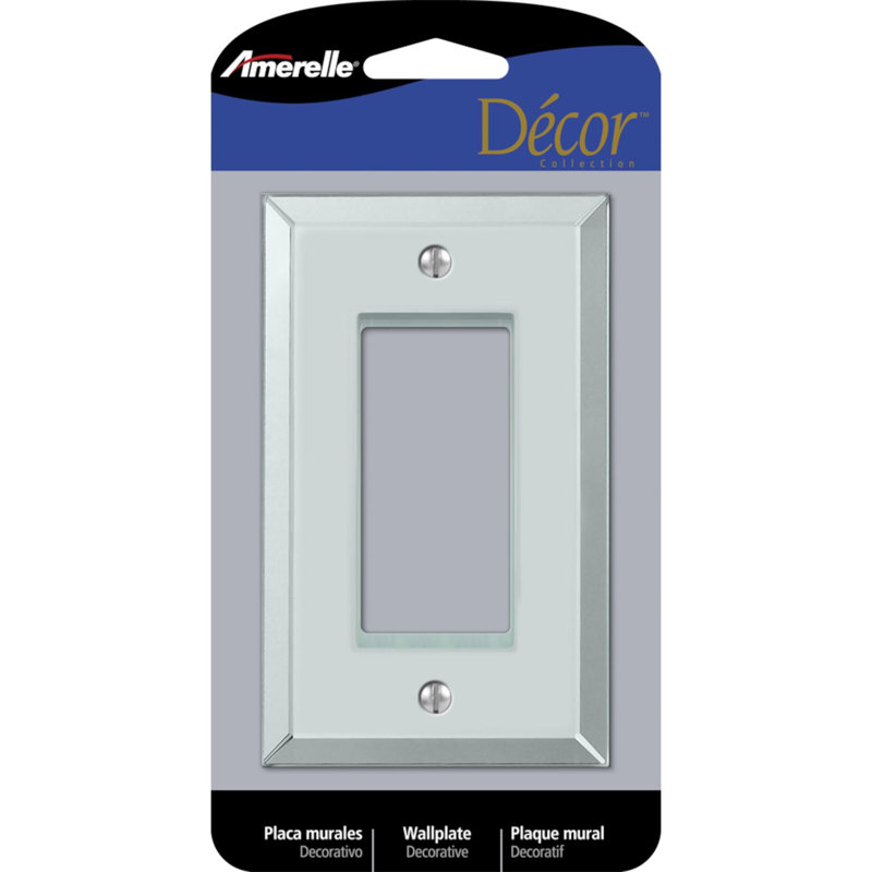 Amerelle  1 gang Acrylic Decorator Wall Plate 1 pk