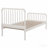 White Wood Twin Open Frame Bed