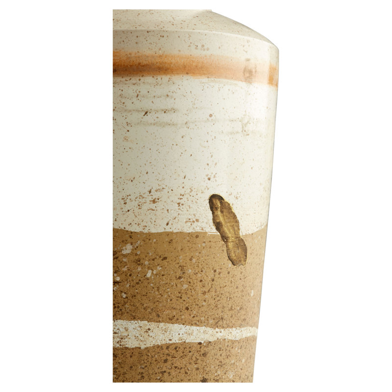 Kota Handcrafted Ceramic Table Vase, 12" H x 6" W x 6" D