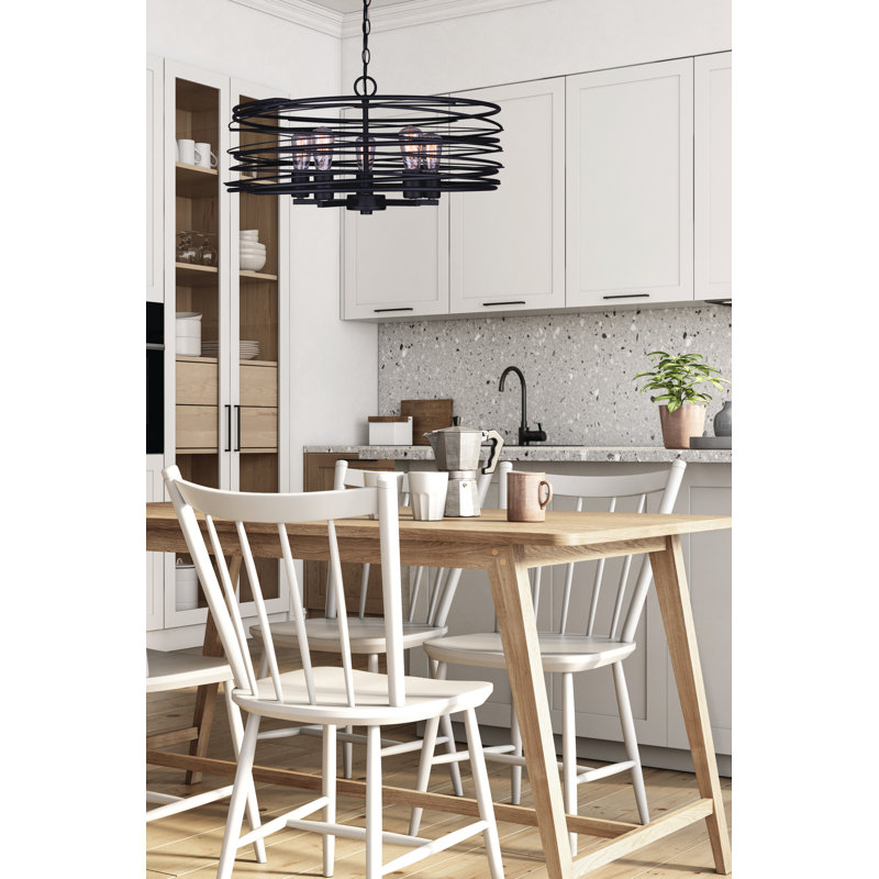 Poitras 5 - Light Dimmable Drum Chandelier