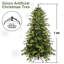 Arbre de Noël de 5 pi avec 200 lumières Ul blanc chaud, 1488 pointes, structure à branches articulées, support en métal, + PE, idéal pour la décoration + PE avec branches faciles à installer, look réaliste et stable