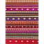 Tapis à rayures mauve et rouge avec motif d'étoiles, collection Barcelona-848301502