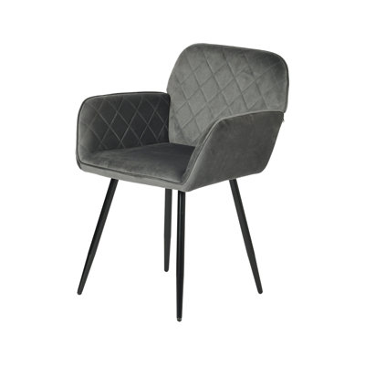 47cm H Velvet Upholstered Dining Chair