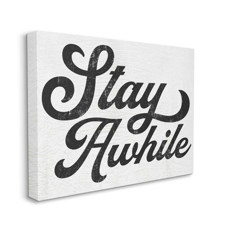 «Stay A Time» par Daphne Polselli, Toile tendue, H 16 po x l 20 po x P 1,5 po
