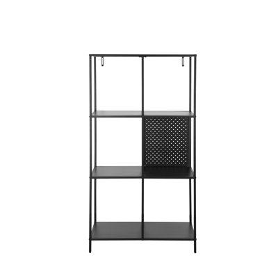 Agiato 144 cm H x 75 cm W Stainless Steel Standard Bookcase