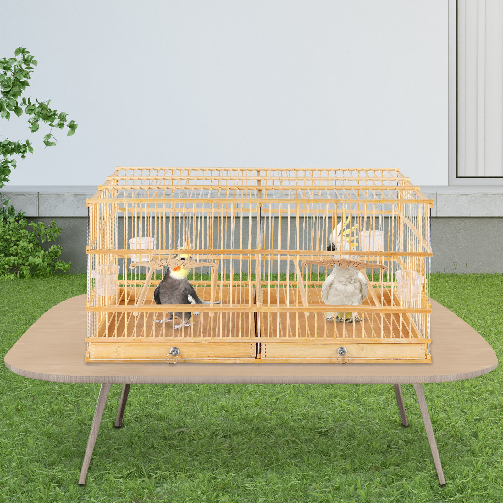 Large bird cage with on sale stand for sale