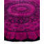 Tapis rond en laine 8 pi 1 po x 8 pi 3 po Huckstep