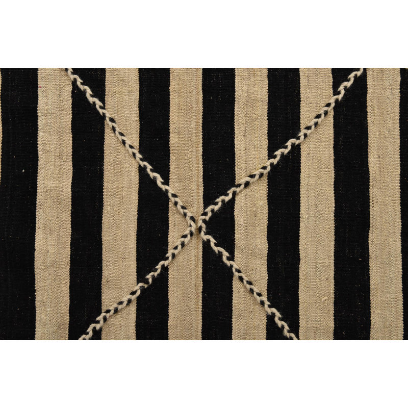 Tapis noir et blanc Ottilie