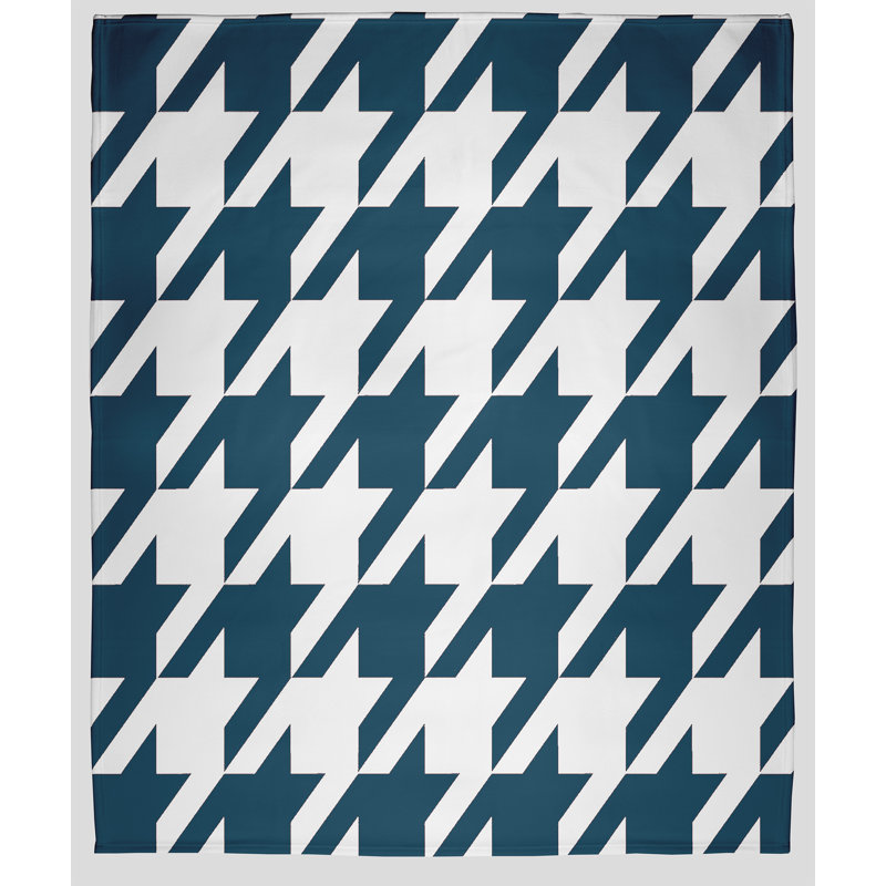 Jeté en molleton Geo, L 60 po x L 80 po, 1.95, Bleu sarcelle foncé