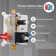 Wall Mounted Shower Head System 12 Inch Stainless Steel Square Rainfull Shower Combo with Valve