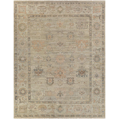 Rectangle Khotan Wool Area Rug