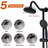 Bathroom Shower With 6 Inch Rain Head & Handheld, Matte Black, 2.5 Gpm Flow, Adjustable Slide Bar, Corrosion , Tranquil And Handheld , Gpm, Water Advanced Technology-126502577